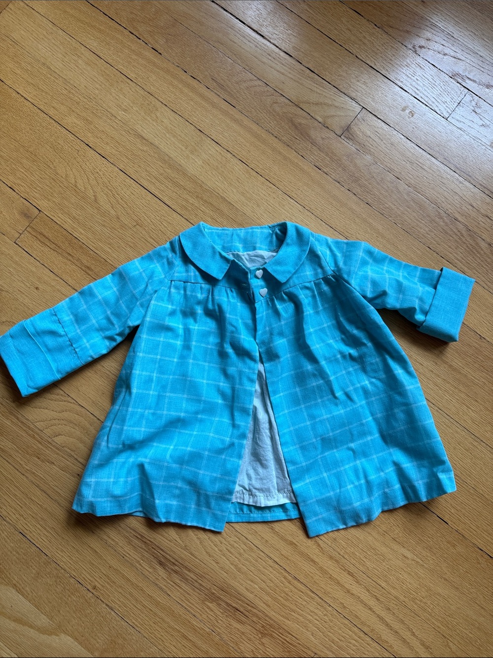 Kids Vintage Blue Plaid Jacket